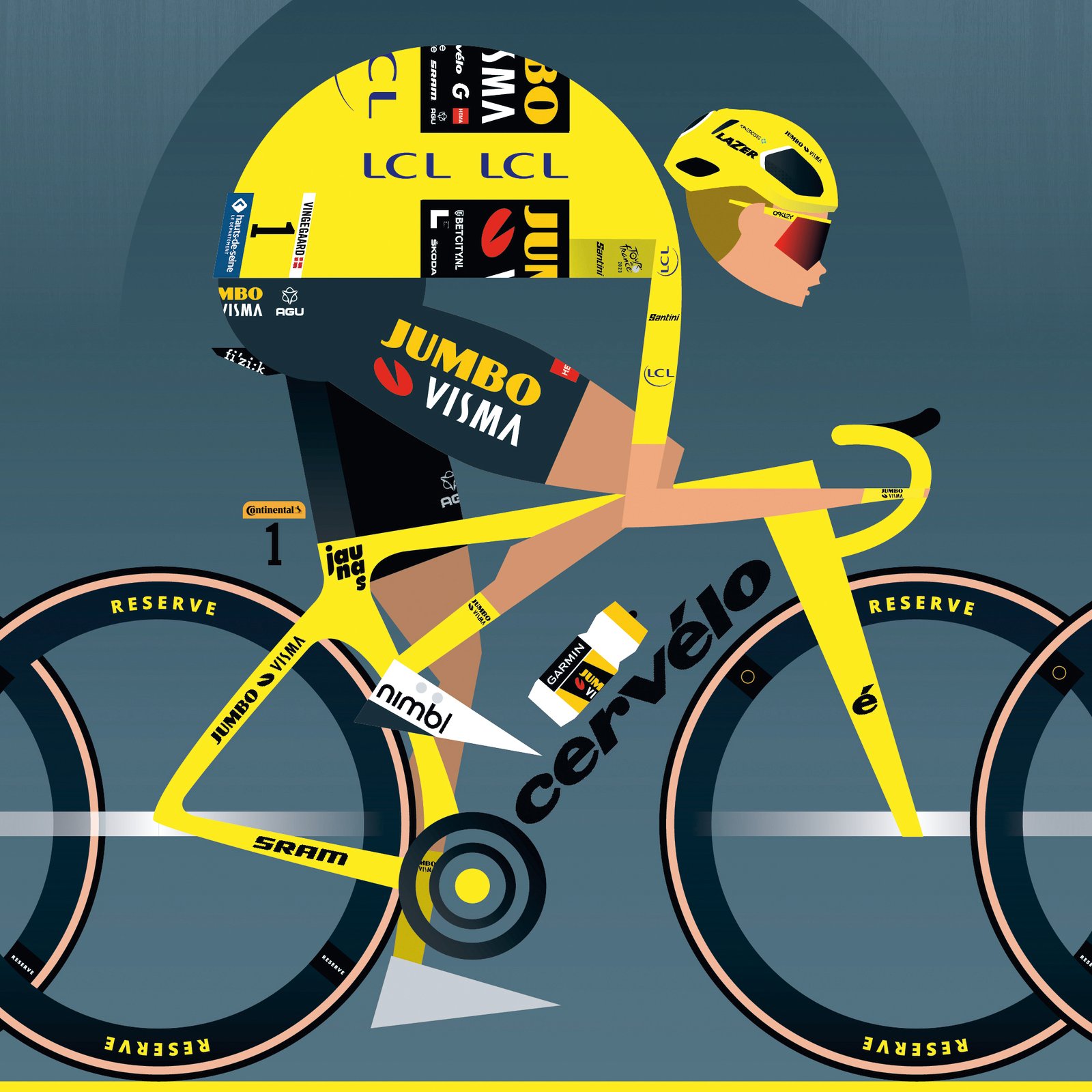 JUMBO VISMA AGU Trilogy 2023 メンズ ジャージ L JUMBO VISMA AGU Trilogy 2023 メンズ ジャージ L